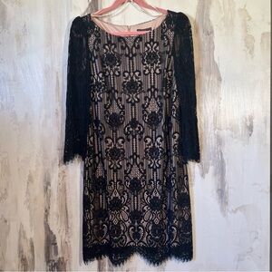 NWT Jessica Howard Black Lace Dress Size 16
